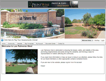 Tablet Screenshot of laspalmeraswest.net